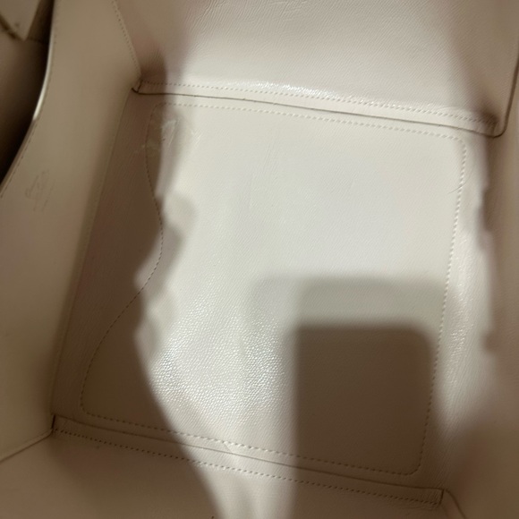 Christian Louboutin Cabachic Cream Leather Tote Bag w/ Long Straps - Picture 12 of 14